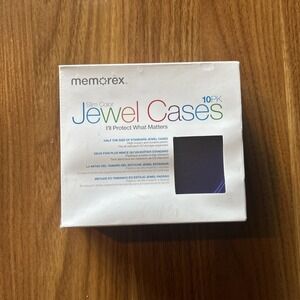 Memorex Slim Jewel Cases Multi Color 10 Pack New In Package DVDs CDs